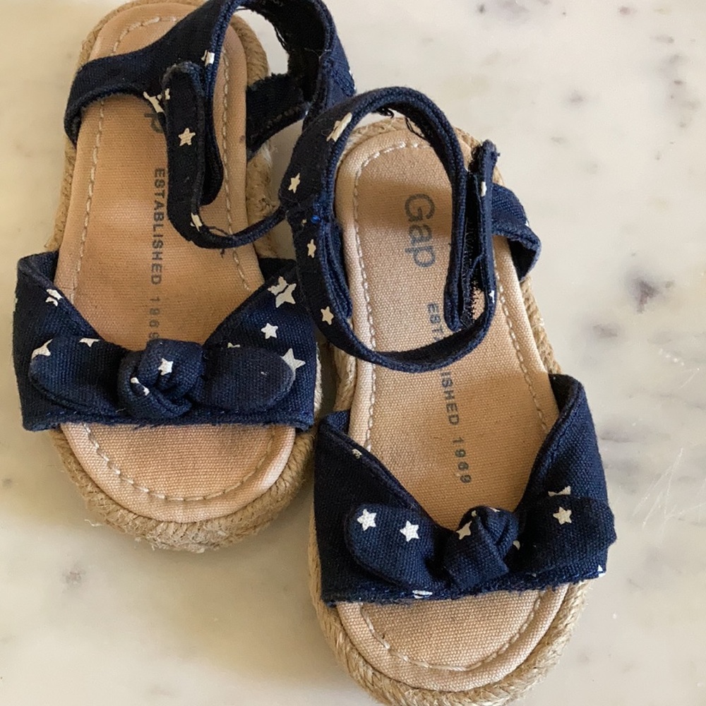 Baby GAP star print espadrille sandals
